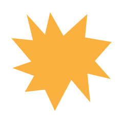 Explosion Shape Illustration