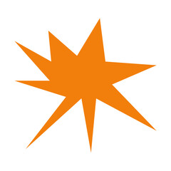 Obraz premium Explosion Shape Illustration