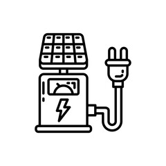 Charging Station icon in vector. Illustration
