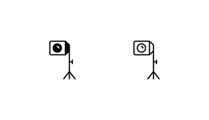 spot light icon design with white background stock illustration