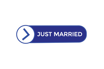 just married vectors.sign label bubble speech just married 
