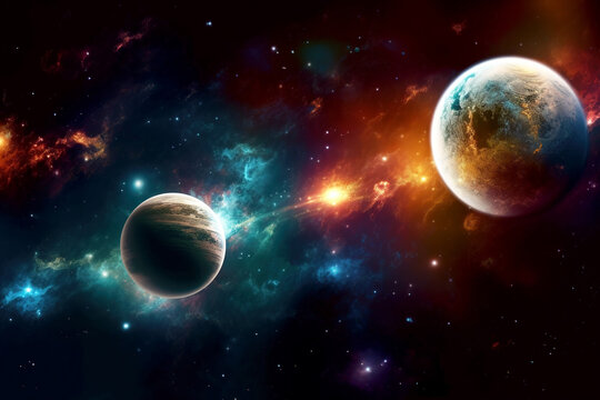 Background of galaxy and stars © Master-L