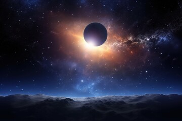 Fototapeta premium Background of galaxy and stars
