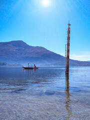 Typical vessel on Lake Como