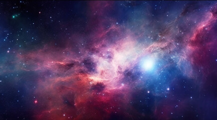 Obraz na płótnie Canvas Background of galaxy and stars