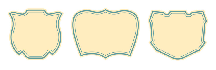 banners vintage wedding badge banner shape labels shape luxury frames luxury shape on a white background vector illustration