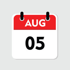 05 august icon with white background