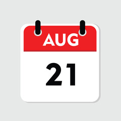 21 august icon with white background