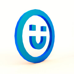 Smile Emoji Left Side In White Background