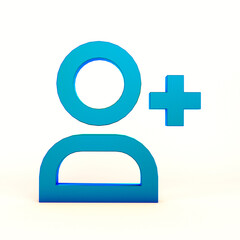 User Profile Sign Icon Front Side In White Background