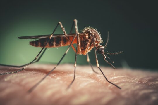Mosquito skin bite. Generate Ai
