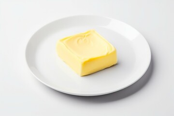 Plate piece butter. Generate AI