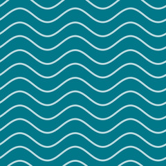 Blue line wave on white background, beautiful pattern for interior decorative,abstract concept and design	
