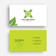 Double-sided Creative Vector business card mockup 
