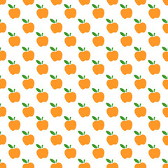 Apples seamless pattern. Funny image to decorate.