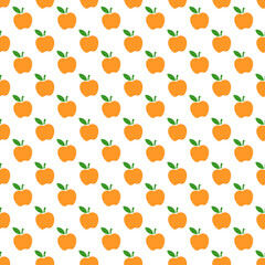 Apples seamless pattern. Funny image to decorate.