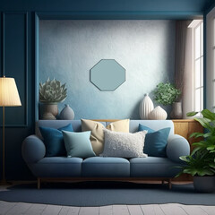 modern living room, Luxury indoor background, background for mockup