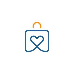 Store Commerce or Marketplace Business Logo. Outline Shop Logo 