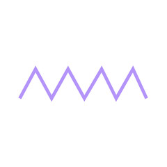 Purple wave and zigzag element