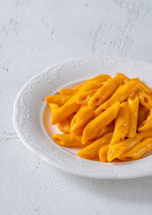 Pasta with cheese sauce