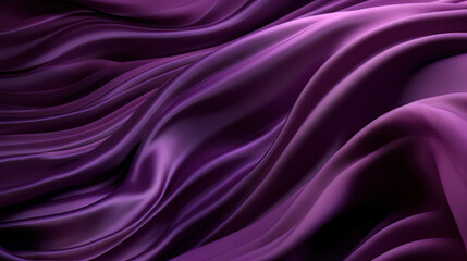 Obraz premium Purple satin fabric, luxurious, elegant texture. Beautiful backdrop for fashion, design and romantic decoration. Silky, flowing drapery. Rich, smooth curtain with style and elegance. Generative AI