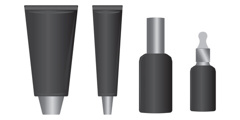Obraz premium containers for cosmetics icon, vector, illustration, symbol
