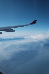 Obraz premium view from airplane window