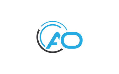 Technology and tech connect circle logo design with alphabet brand and business flat icon design