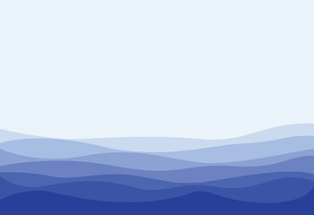 Abstract background with waves in blue tones.
