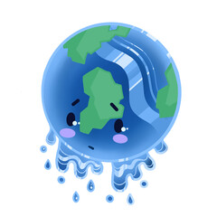Kawaii Melting Earth