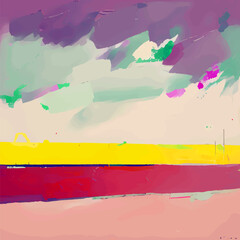 Abstract impressionism. Landscape