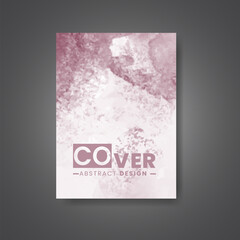 Cover template with watercolor background. Design for your cover, date, postcard, banner, logo.