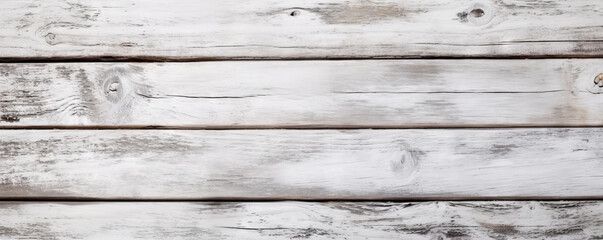 Fototapeta premium An old weathered wooden wall with a white paint striped pattern creates a rustic backdrop for your next design project. Perfect for a natural or vintage theme. Rustic hardwood planks. Generative AI