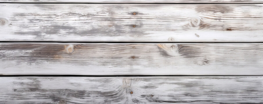 An old weathered wooden wall with a white paint striped pattern creates a rustic backdrop for your next design project. Perfect for a natural or vintage theme. Rustic hardwood planks. Generative AI