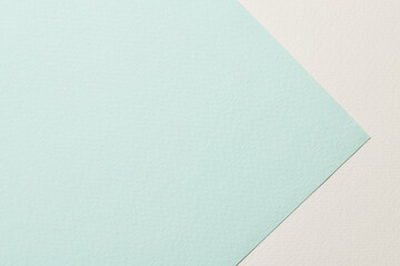 Rough kraft paper background, paper texture mint beige colors. Mockup with copy space for text