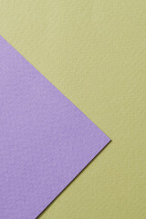 Rough kraft paper background, paper texture green lilac colors. Mockup with copy space for text