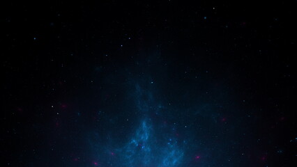 Obraz premium Luminous modern abstract background, fractal world. Digital space for use in design. Round shapes and lines. 3d render