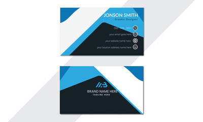  Visiting card vector illustration design for business and personal use with a modern card design company logo