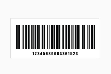 Realistic barcode icon. Barcode vector illustration.