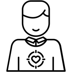 Obraz premium Crush Icon. Wedding Love Romance Symbol. Line Icon Vector Stock 