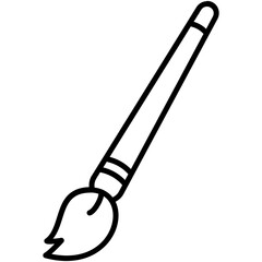 Brush Icon. Color Palette Design Symbol. Line Icon Vector Stock 