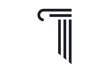 Law legal logo design vector