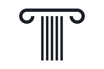 Law legal logo design vector