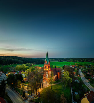 Basilica of the Nativity of the Blessed Virgin Mary in Gietrzwałd, Warmia and Mazury, Poland, Europe