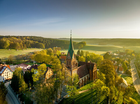 Basilica of the Nativity of the Blessed Virgin Mary in Gietrzwałd, Warmia and Mazury, Poland, Europe