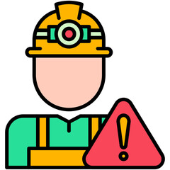 Safety Icon. Exclamation Mark Alert Symbol. Line Filled Icon Vector Stock 