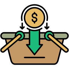 Purchase Icon. Online Store Retail Symbol. Line Filled Icon Vector Stock 