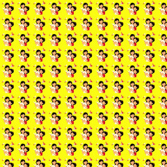 Mothers of Color, seamless patterns