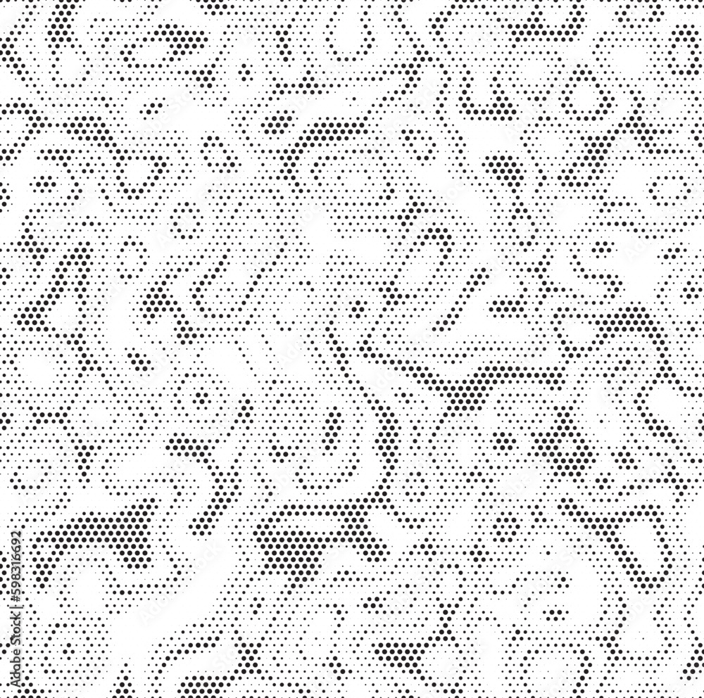 Aufkleber halftone vector background. monochrome halftone pattern. abstract geometric dots background. pop art