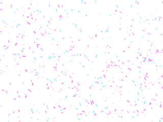 Naklejka premium Pastel color confetti on tranparent background, confetti overlay layer. Festive backdrop for your projects.